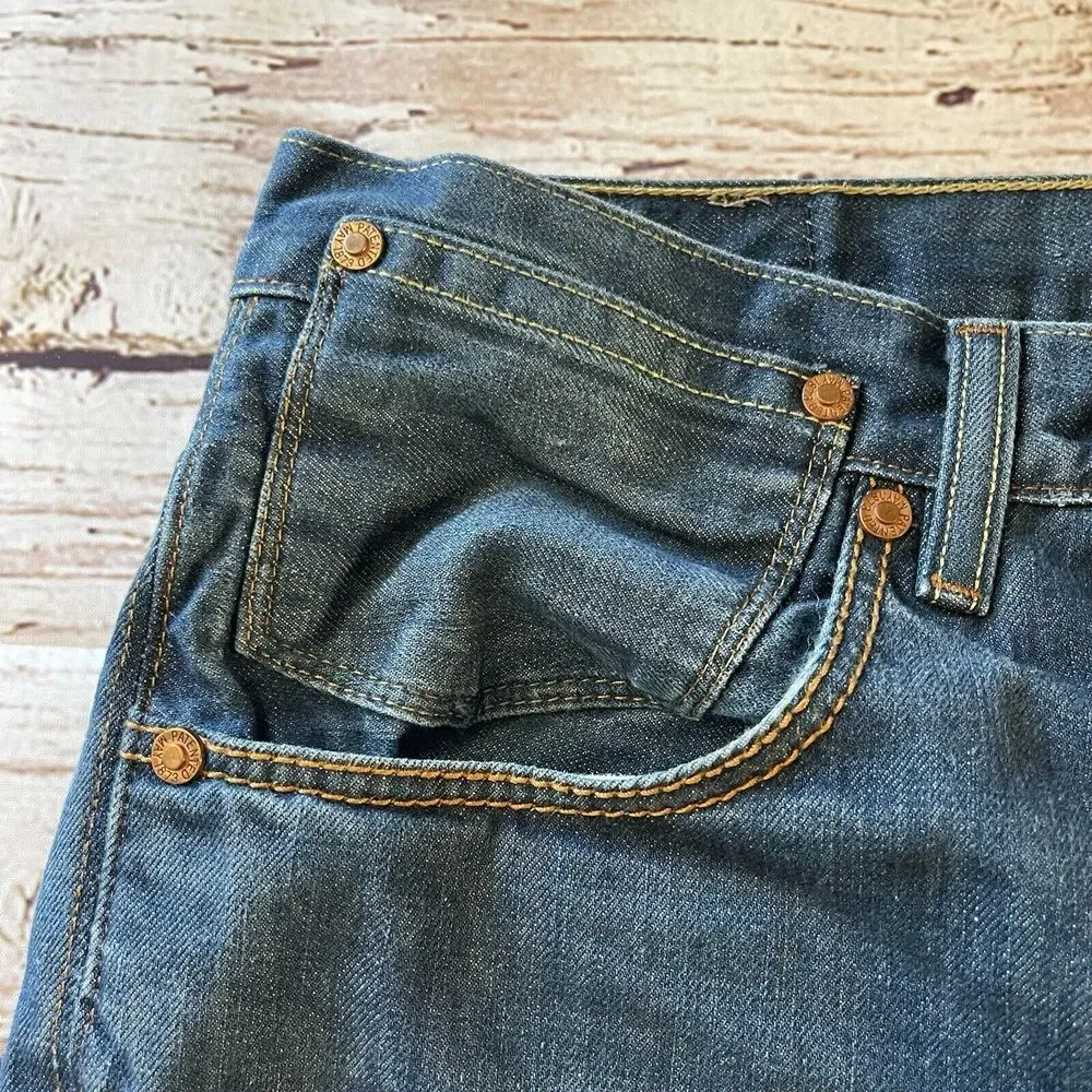 Levis 511 Special Edition 1873 Rivets Jeans Slim Straight‎ Mid Blue Fade 34x32